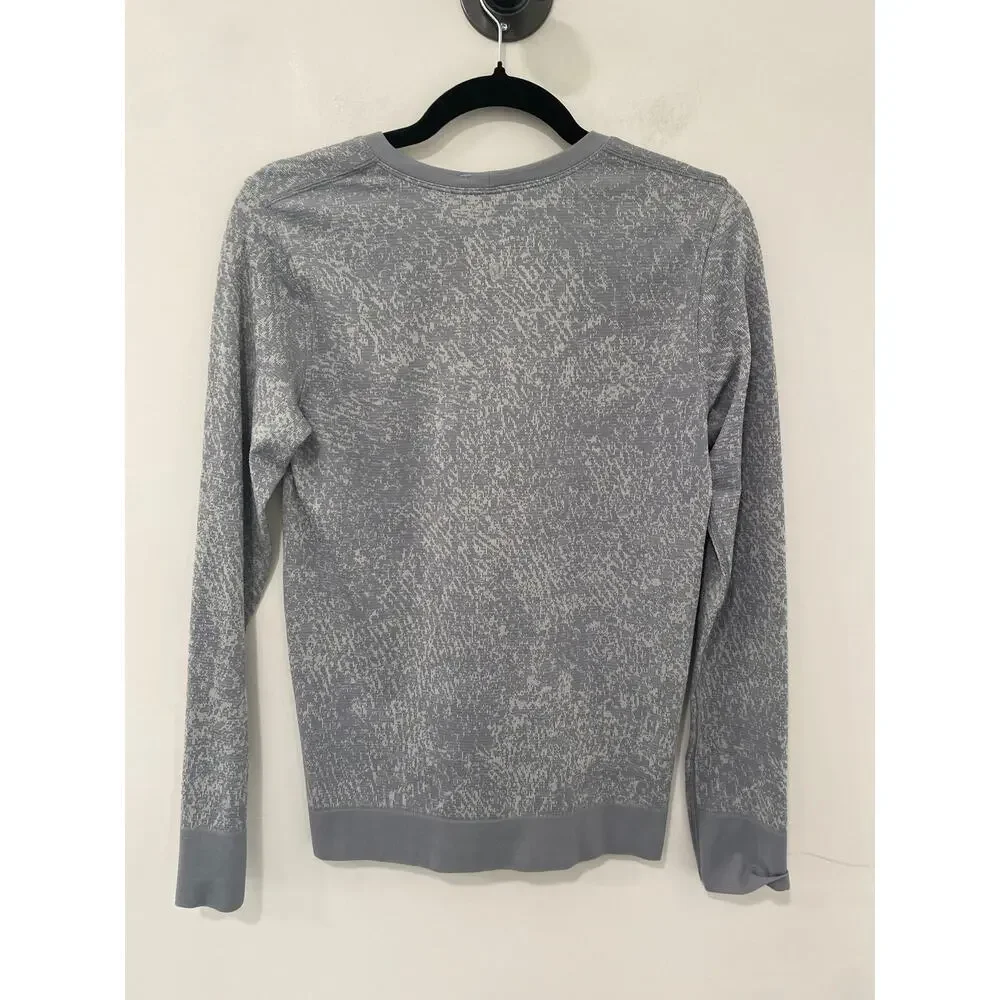 Lululemon Swiftly Breathe Long Sleeve Flora Fauna Rhino Grey / Vapor Size 6